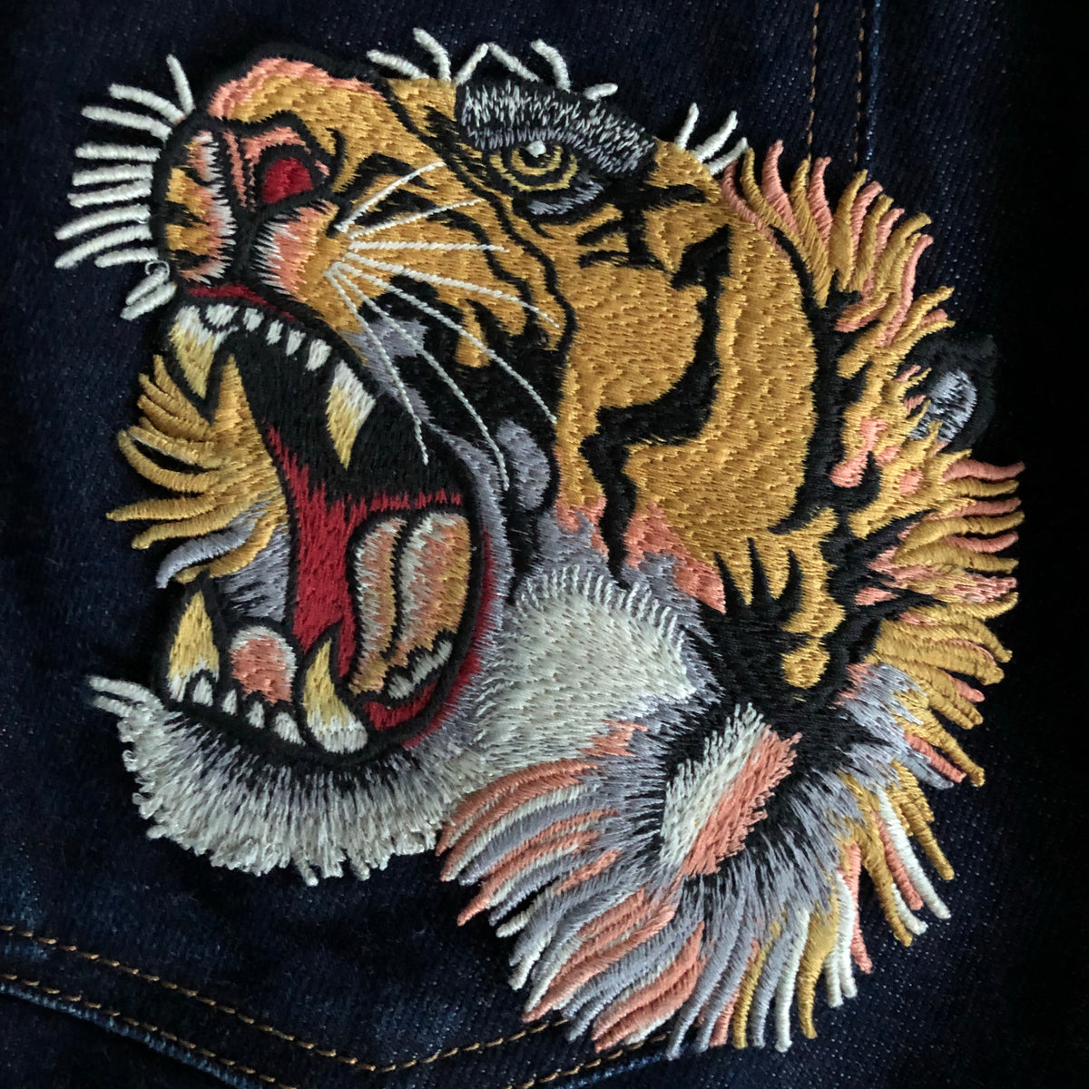 Gucci cheap tiger denim