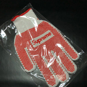 Supreme grip shop work gloves white