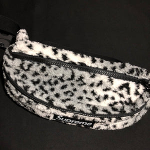 Supreme Fleece Waist Bag Leopard