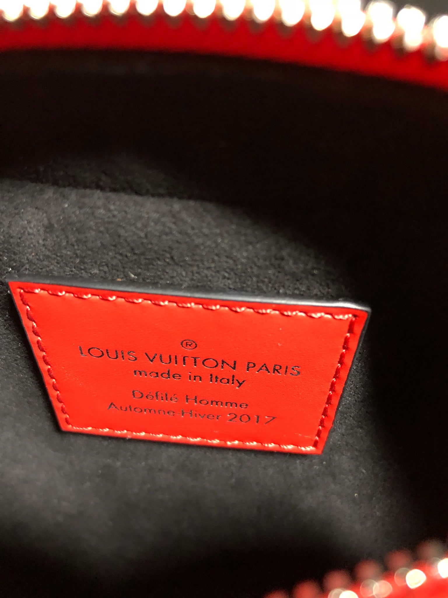 Sac Louis Vuitton x Supreme Danube - Rouge