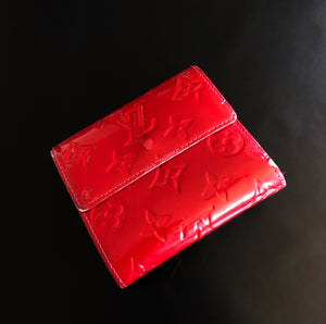 Louis Vuitton Red Elise Wallet