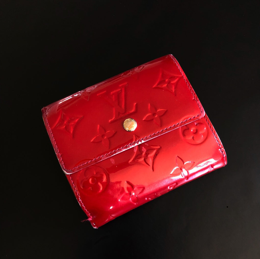 Louis Vuitton Red Elise Wallet